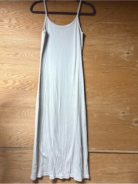 Express Bleus Everyday Slim Slip Knit Dress - Cream Spaghetti Strap